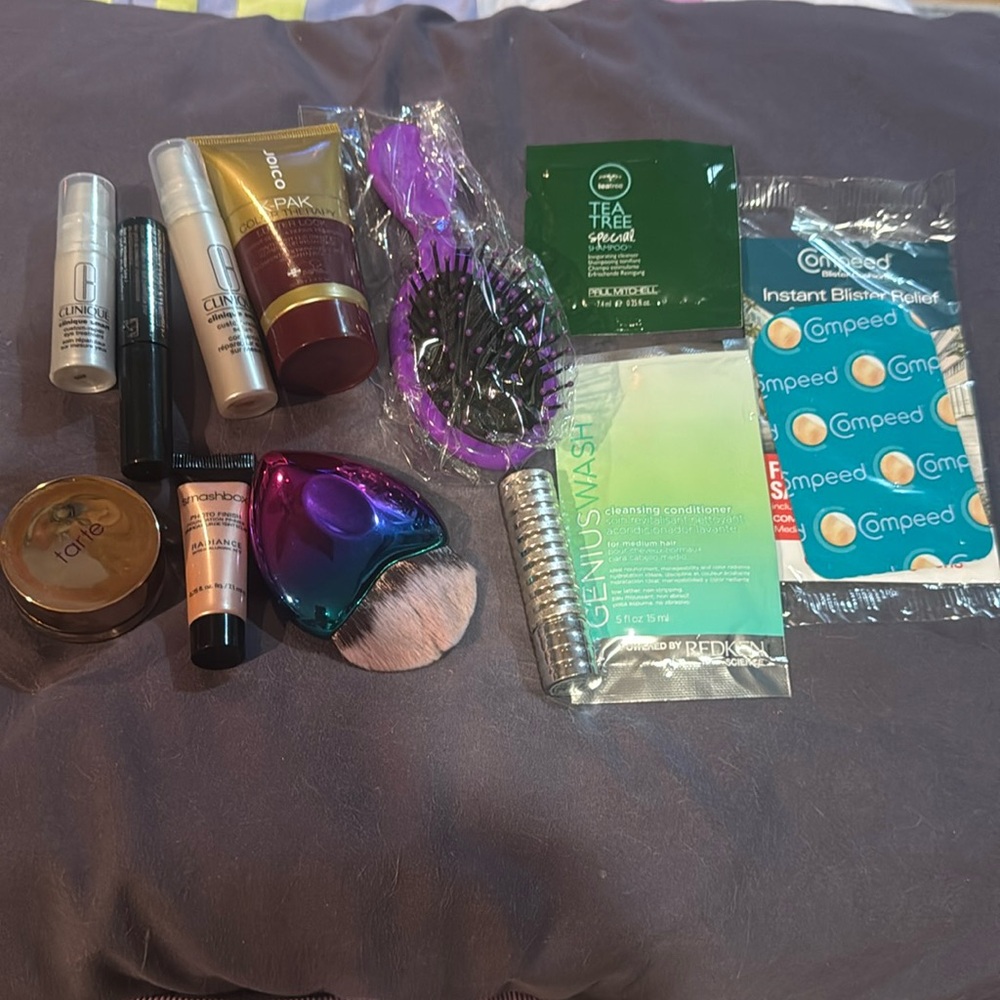 NEW Makeup 12pc Lot #23 Clinique, Tarte, Smashbox, Joico, Brush & more Z53